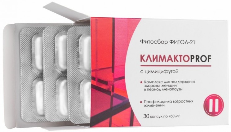 Фитосбор "Фитол-21" КлимактоProf с цимицифугой, 30 капсул